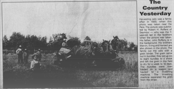 John Roffers' Threshing Crew