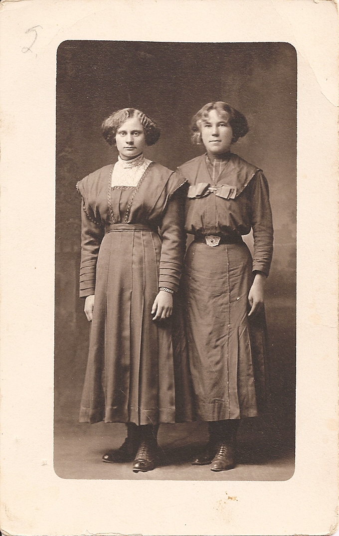 Bertha VanLanen on the right